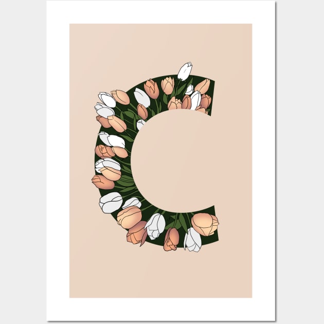 Monogram C Wall Art by eveline